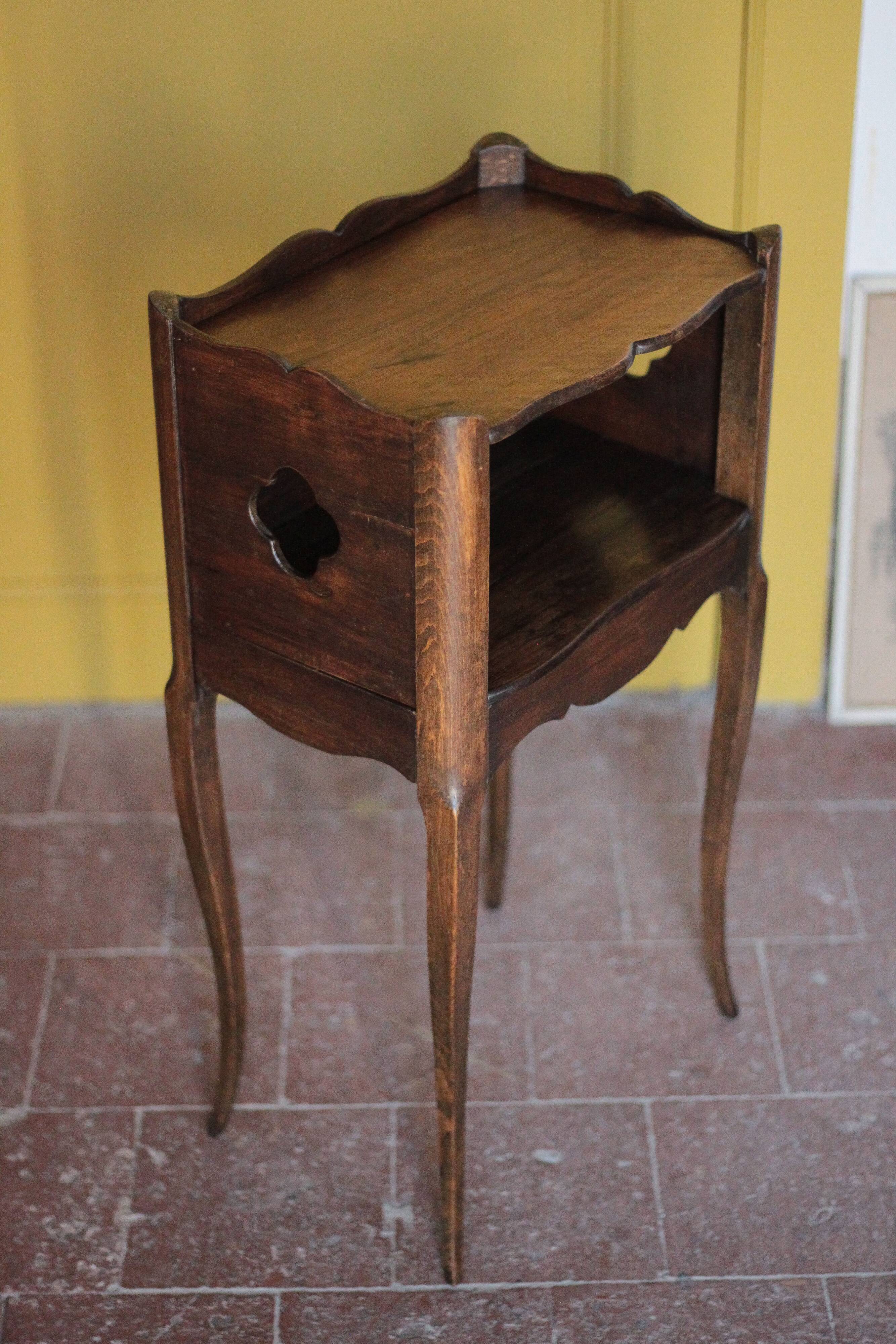 Bedside table, nightstand wood, accent furniture, antique furniture
