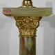 Green onyx column lamp, Empire taste – Early twentieth century