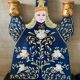 Bougeoirs peints traditionnels russes