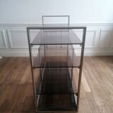 Brushed aluminum shelf 1980