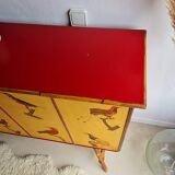 Bar rattan foot compass