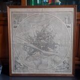 Large geometric map of the city of Florence, 1843