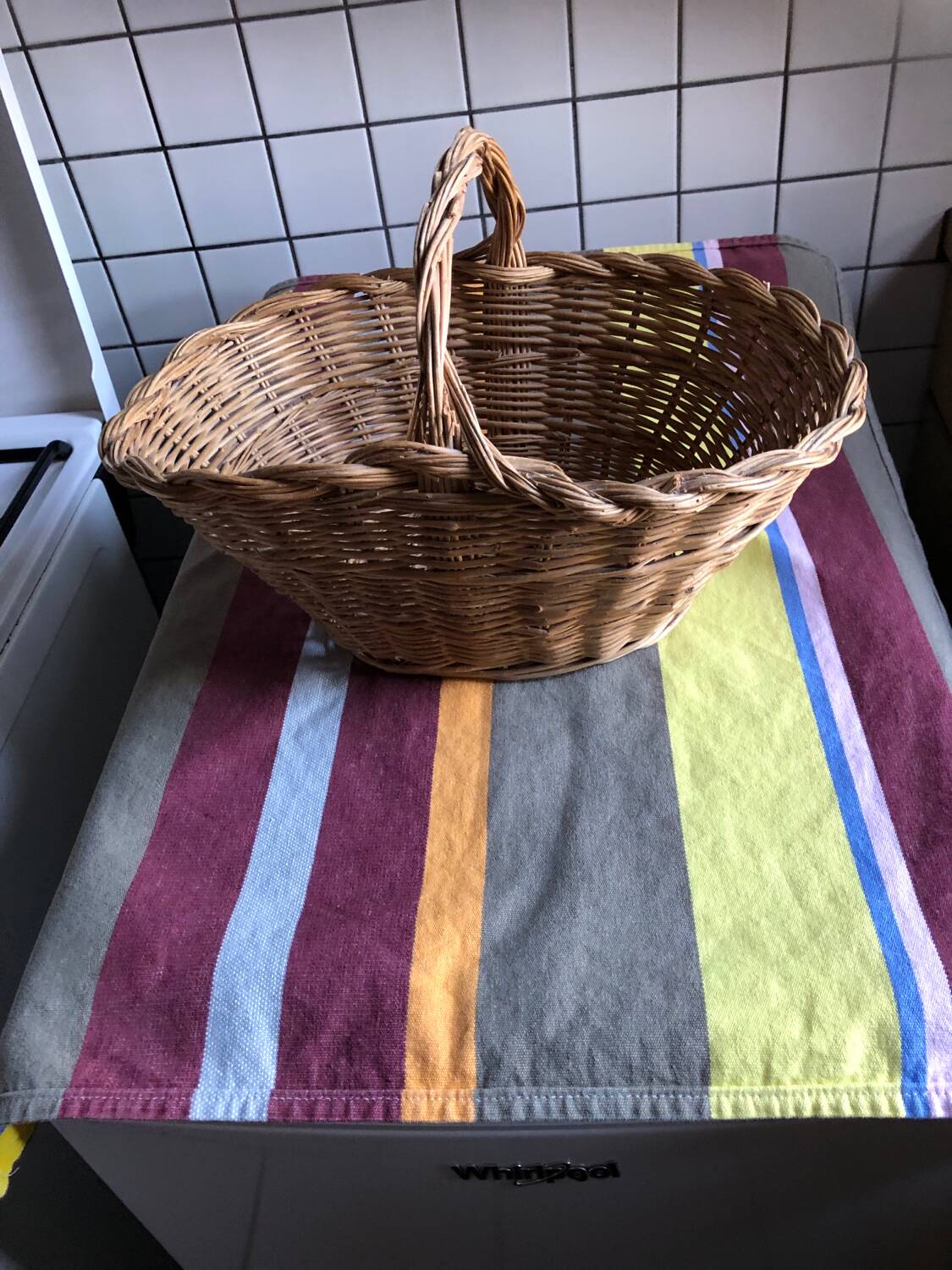 Old wicker basket