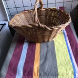 Panier en osier ancien