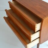 Small chest of drawers Scandinavian teak 1960 vintage