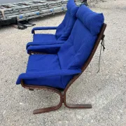 Pair of Siesta armchairs by Ingmar Relling, vintage Scandinavian design.