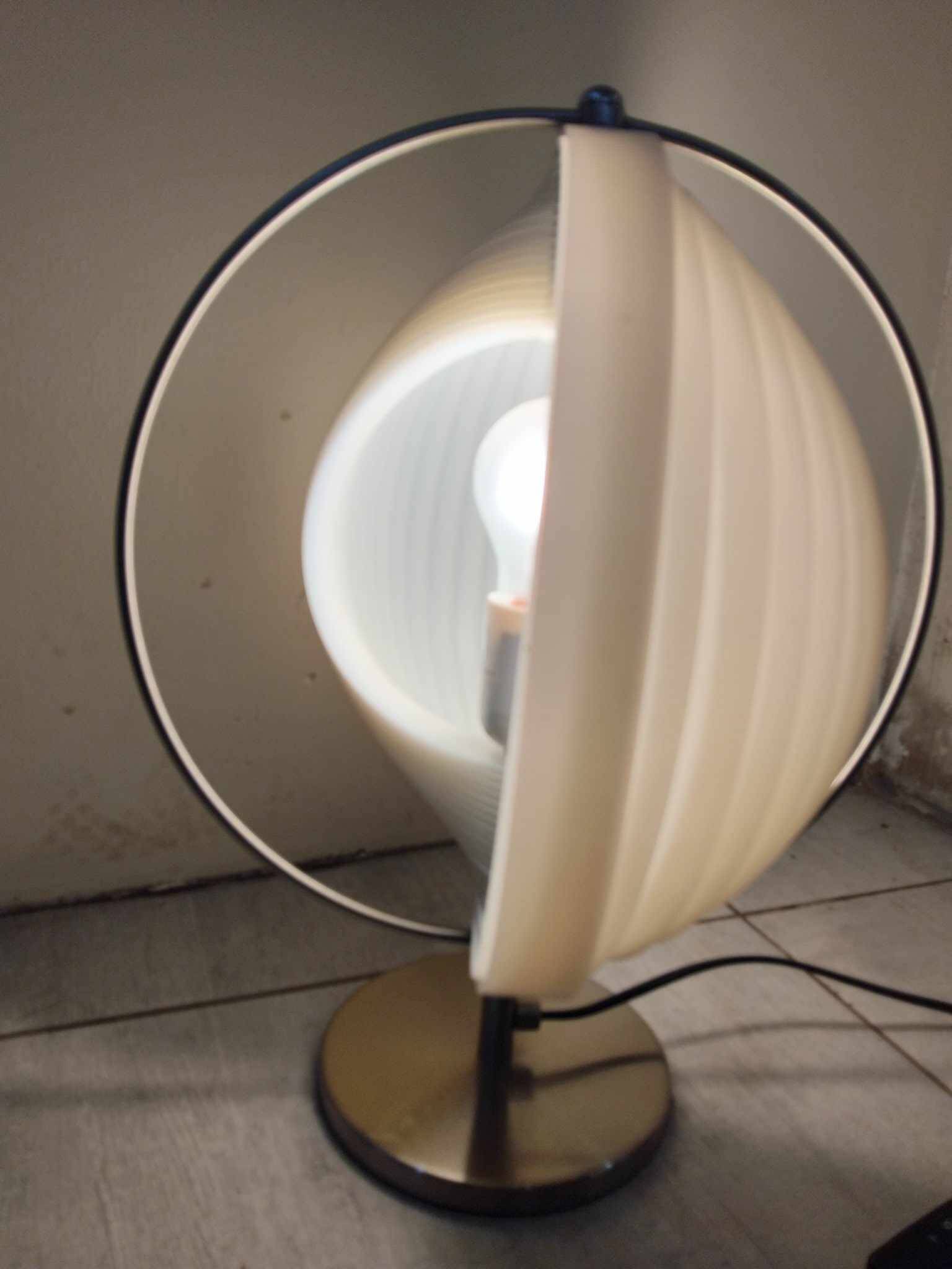 Pair of moon 70's lamps by verner panton, casa publisher