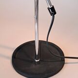Chrome and white opaline pendulum lamp, 1970.
