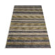 Modern green grey door mat handwoven small rug- 60x90cm