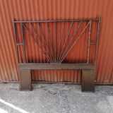 Vintage rattan headboard 2 seats 155 x 140 cm