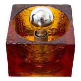 Lampe de table cubique "Coca" en verre de Murano, Italie, années 1970
