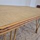 Rattan compass leg dining table, 1950s