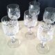 6 water glasses or large cut crystal wine glasses