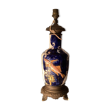 Old animal barbotine lamp base
