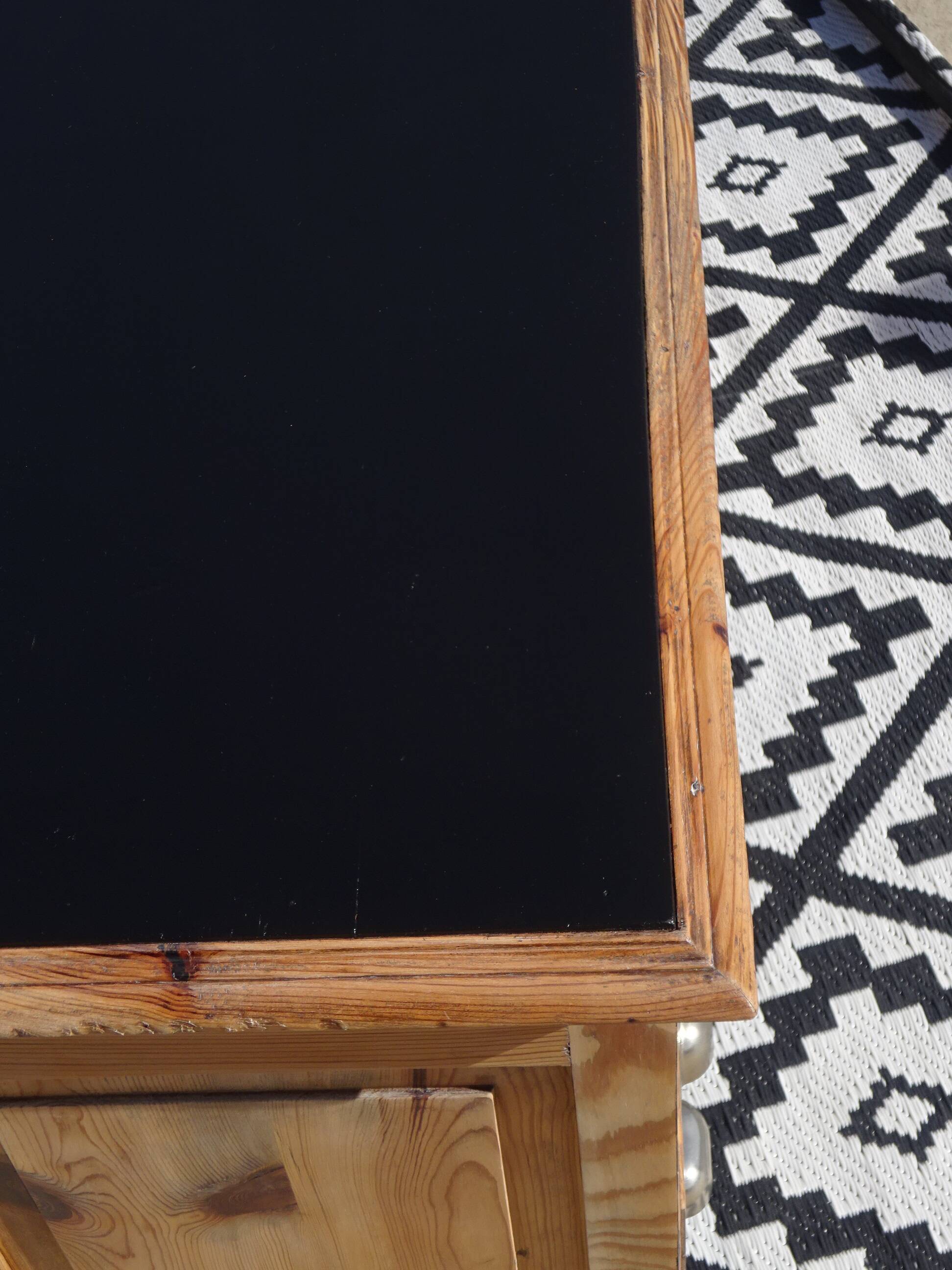 Vintage pine desk, restored