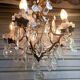 Rare antique brass and crystal cage chandelier with 5 lights from the 20th century - CONDITION OF THE MARKET GAU?