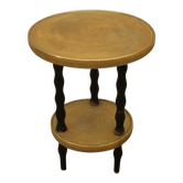 Art deco wood and brass side table 1930s