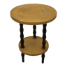 Art deco wood and brass side table 1930s