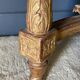 Console XVIII wooden gold louis xvi white marble flower falls