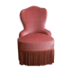 Fauteuil crapaud velours rose