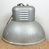 Large Oval Industrial Polish Factory Pendant Lamp from Predom Mesko, 1960s