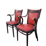 Ensemble de deux fauteuils originaux Thonet par Adolf Loos