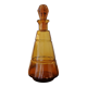 Art Deco amber glass decanter