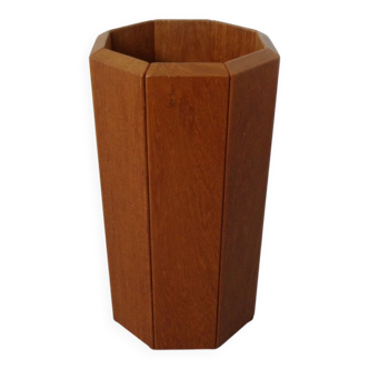 Danish Umbrella Stand in Teak by Kai Kristiansen for Vildbjerg Mobelfabrik, 1960s
