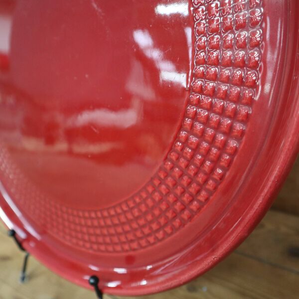 Grand plateau vintage en porcelaine Saint Clement