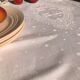 Nappe ancienne en damassée coton teintée en rose thé