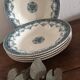 Ensemble cinq assiettes creuses terre de fer"Allez Frères"
