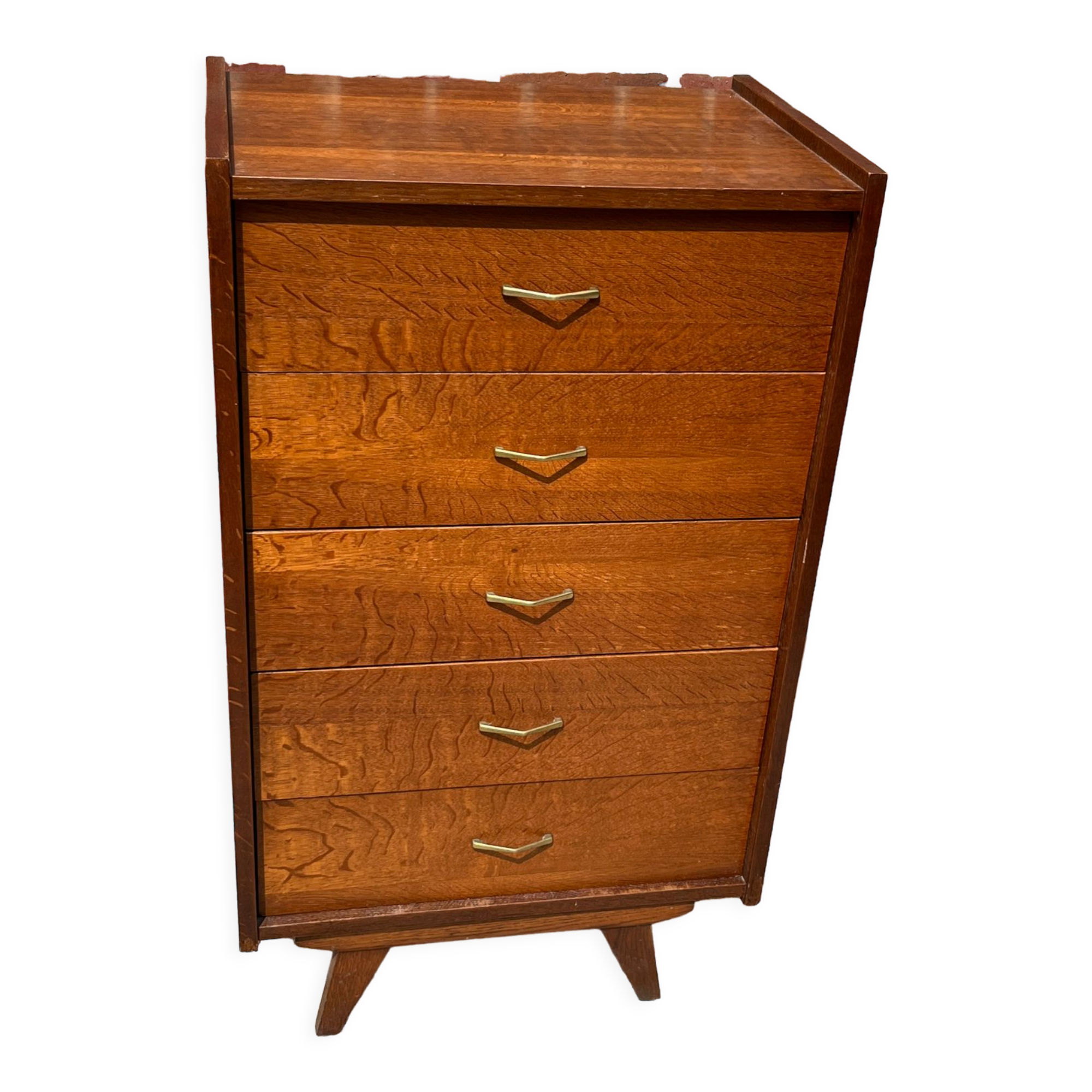 Vintage chest of drawers compass feet