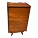 Vintage chest of drawers compass feet