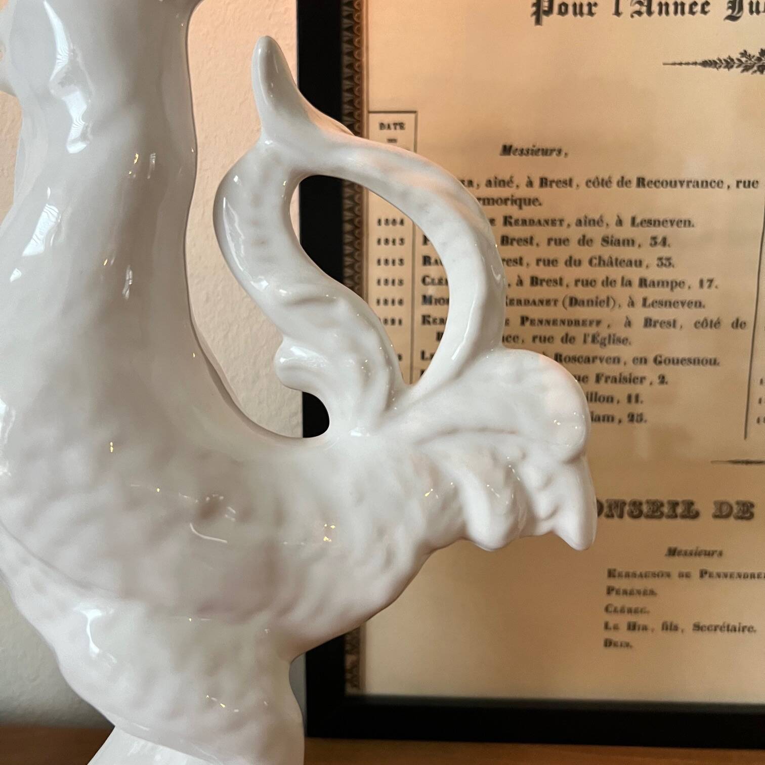 Earthenware candle holder “Rooster”