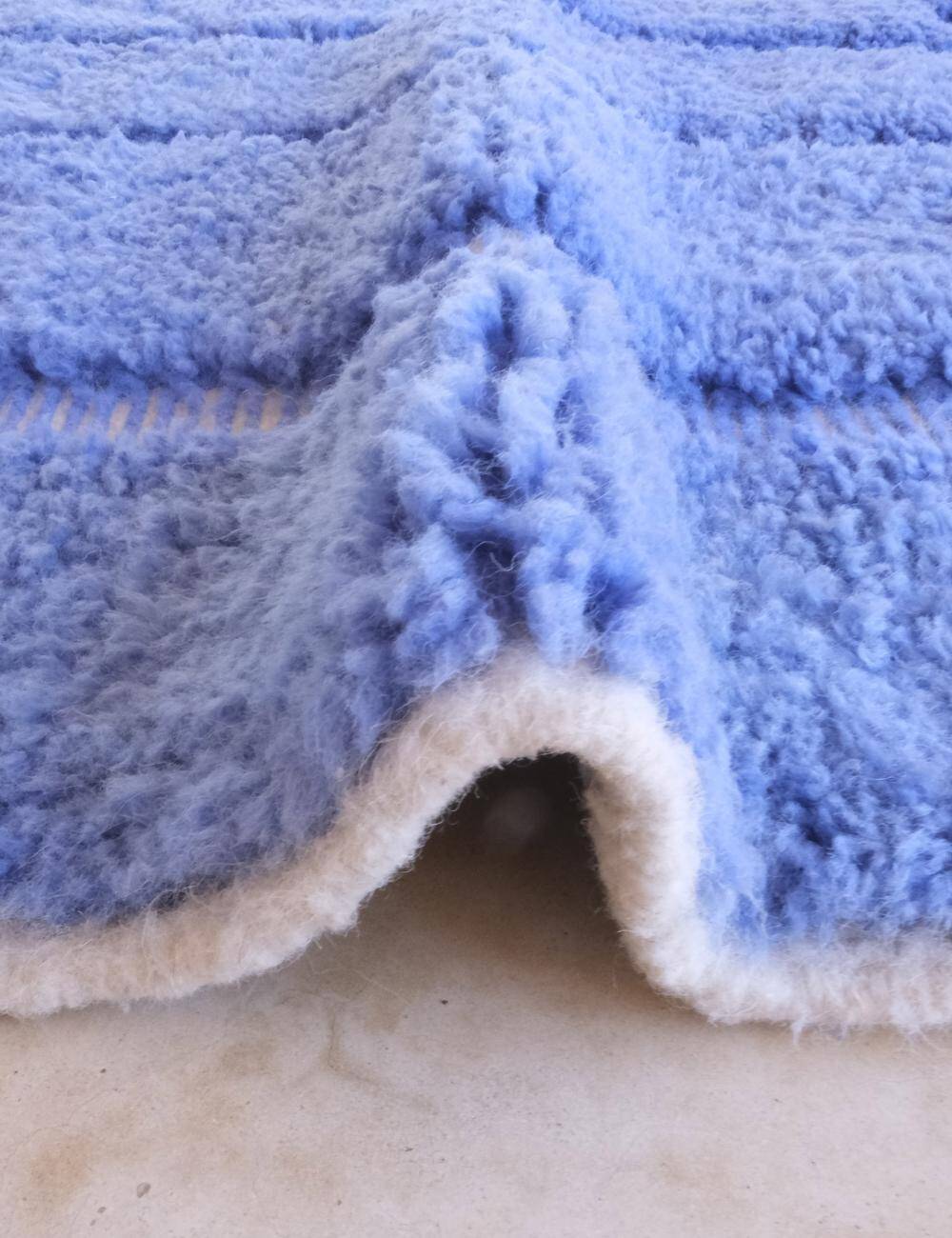Tapis Bleu Contemporain - 350 x 243 cm