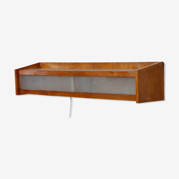 Etagère éclairante, design tchèque des années 1960