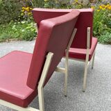 Chairs and coffee table by Anonima Castelli from Castelli / Anonima Castelli, Italy, 1950s, set of 3.