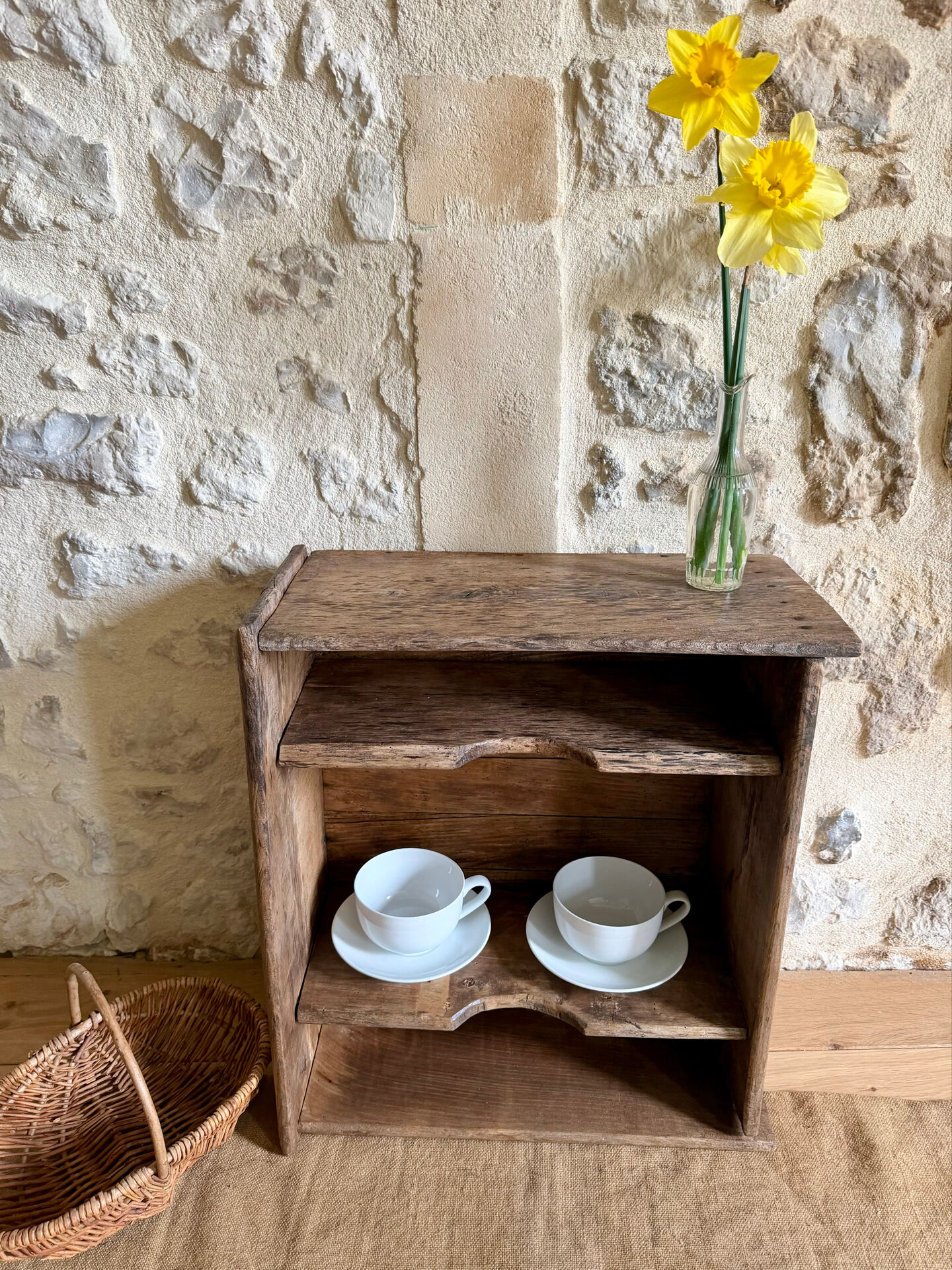 Pine wood shelf