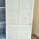 Armoire parisienne àcienne lingère meuble rangement vintage bleu