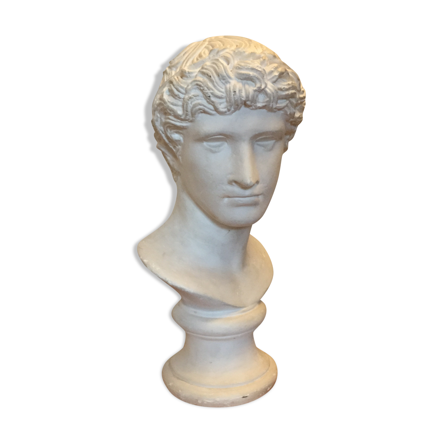 Bust of man with antique plaster