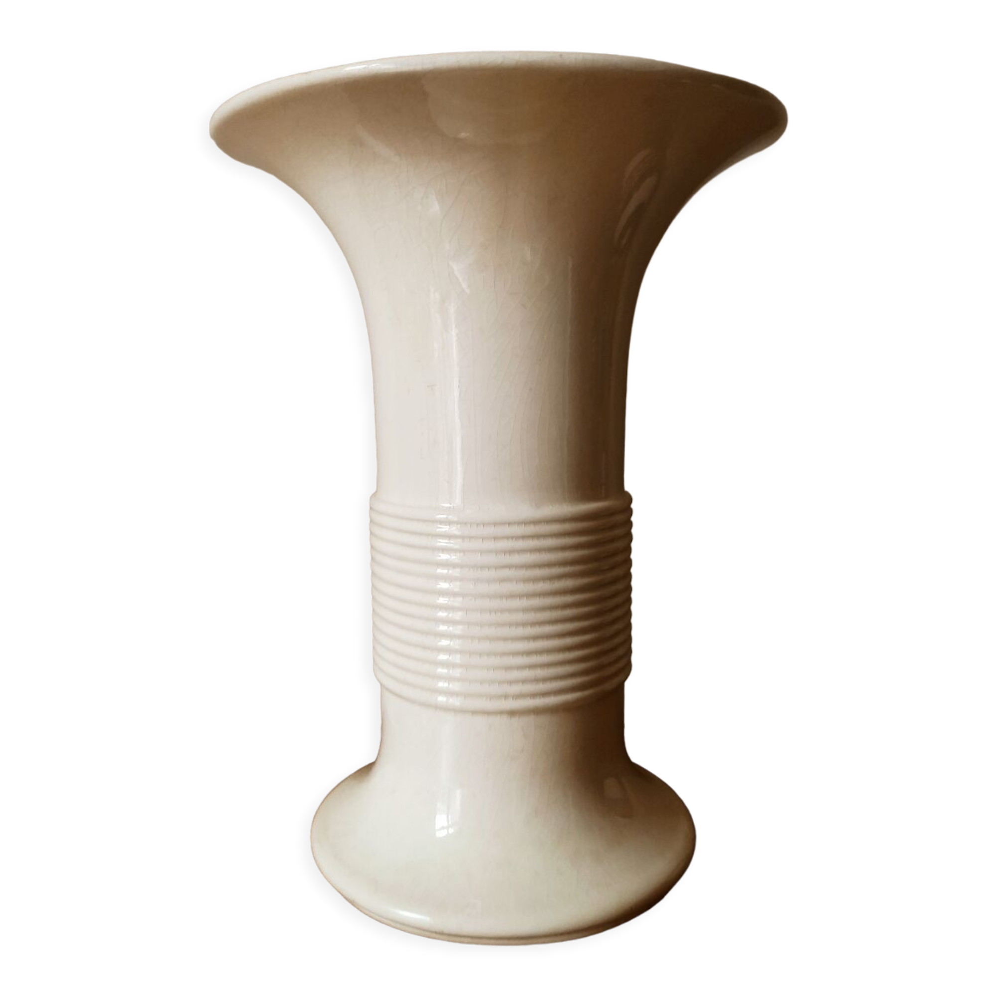 Faience art deco vase by Charolles