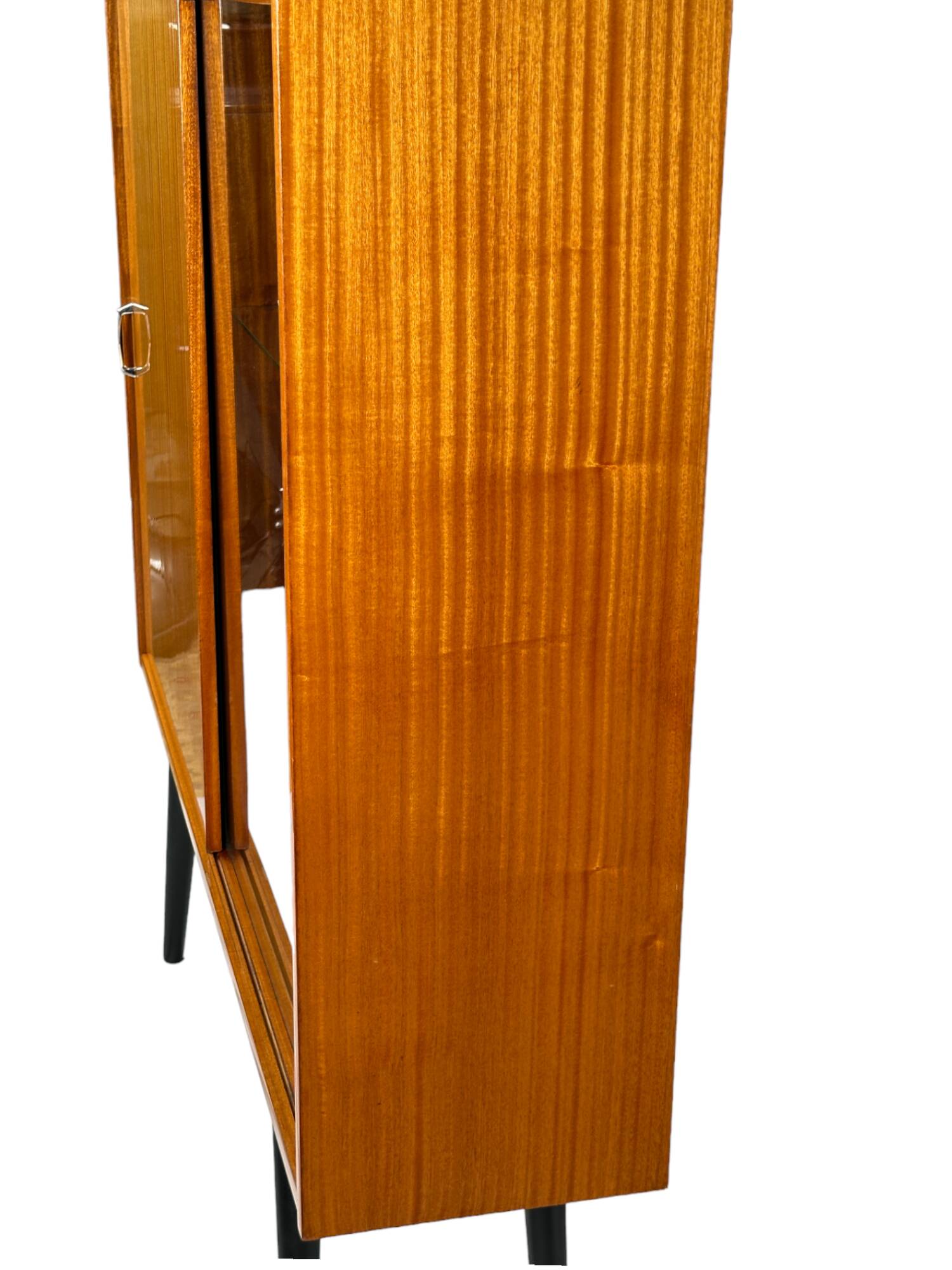 Vintage Violetta display cabinet from Zielona Góra, Poland 1960