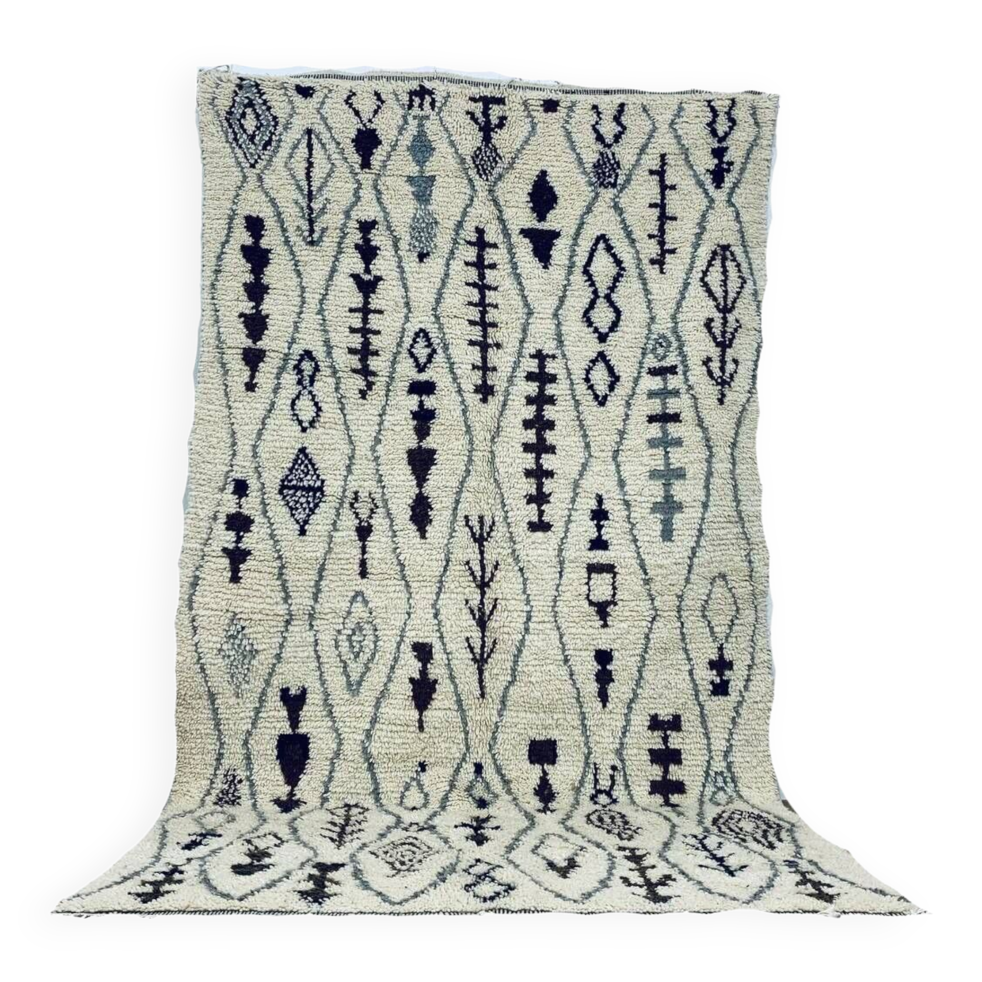 Handmade Moroccan Berber rug 254 X 144 CM