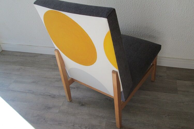Vintage heater (dominant mustard yellow and grey)