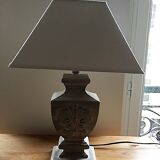 Lampe à poser en bois style shabby chic