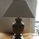 Shabby chic style wooden table lamp