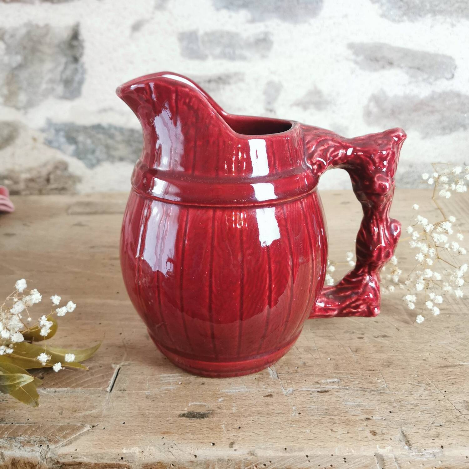 Longchamp Pitcher, Barbotine Barrel