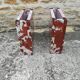 Table basse en marbre rouge