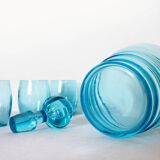 Fine blue liquor service