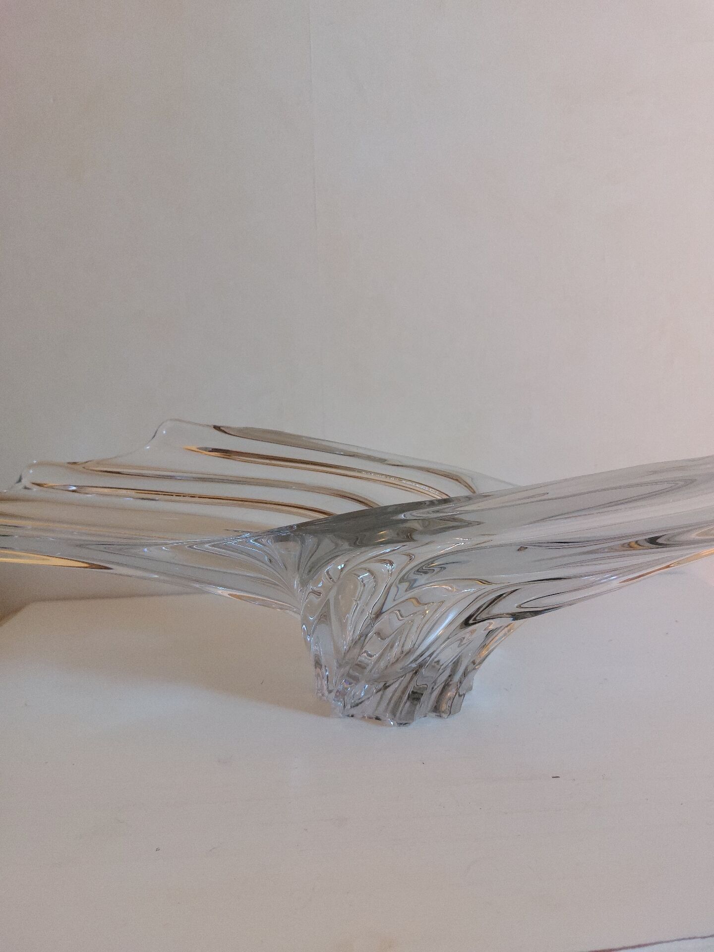 Vintage crystal basket from Vannes